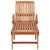 Sun Lounger with Anthracite Cushion Solid Teak Wood