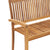 Stacking Garden Bench with Cushion 128.5 cm Solid Teak Wood