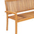 Stacking Garden Bench with Cushion 159 cm Solid Teak Wood