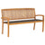 Stacking Garden Bench with Cushion 159 cm Solid Teak Wood