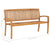 Stacking Garden Bench with Cushion 159 cm Solid Teak Wood