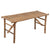 Folding Garden Bench with Cushion 118 cm Bamboo