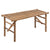 Folding Garden Bench with Cushion 118 cm Bamboo