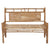 Garden Bench with Cushion 120 cm Bamboo