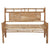 Garden Bench with Cushion 120 cm Bamboo