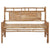 Garden Bench with Cushion 120 cm Bamboo