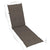 Outdoor Deck Chair with Footrest and Cushion Solid Acacia Wood