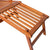 Outdoor Deck Chair with Footrest and Cushion Solid Acacia Wood