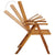 Folding Garden Chairs 3 pcs with Cushions Solid Acacia Wood