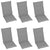 Folding Garden Chairs 6 pcs with Cushions Solid Acacia Wood