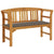 Garden Bench with Cushion 120 cm Solid Acacia Wood