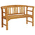 Garden Bench with Cushion 120 cm Solid Acacia Wood