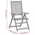 Garden Reclining Chairs 3 pcs with Cushions Solid Acacia Wood