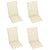Garden Reclining Chairs 3 pcs with Cushions Solid Acacia Wood