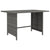 9 Piece Garden Lounge Set with Cushions Poly Rattan Grey