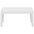 3 Piece Garden Lounge Set with Cushions Plastic White
