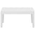 4 Piece Garden Lounge Set with Cushions Plastic White