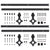 Sliding Door Hardware Kits 2 pcs 200 cm Steel Black