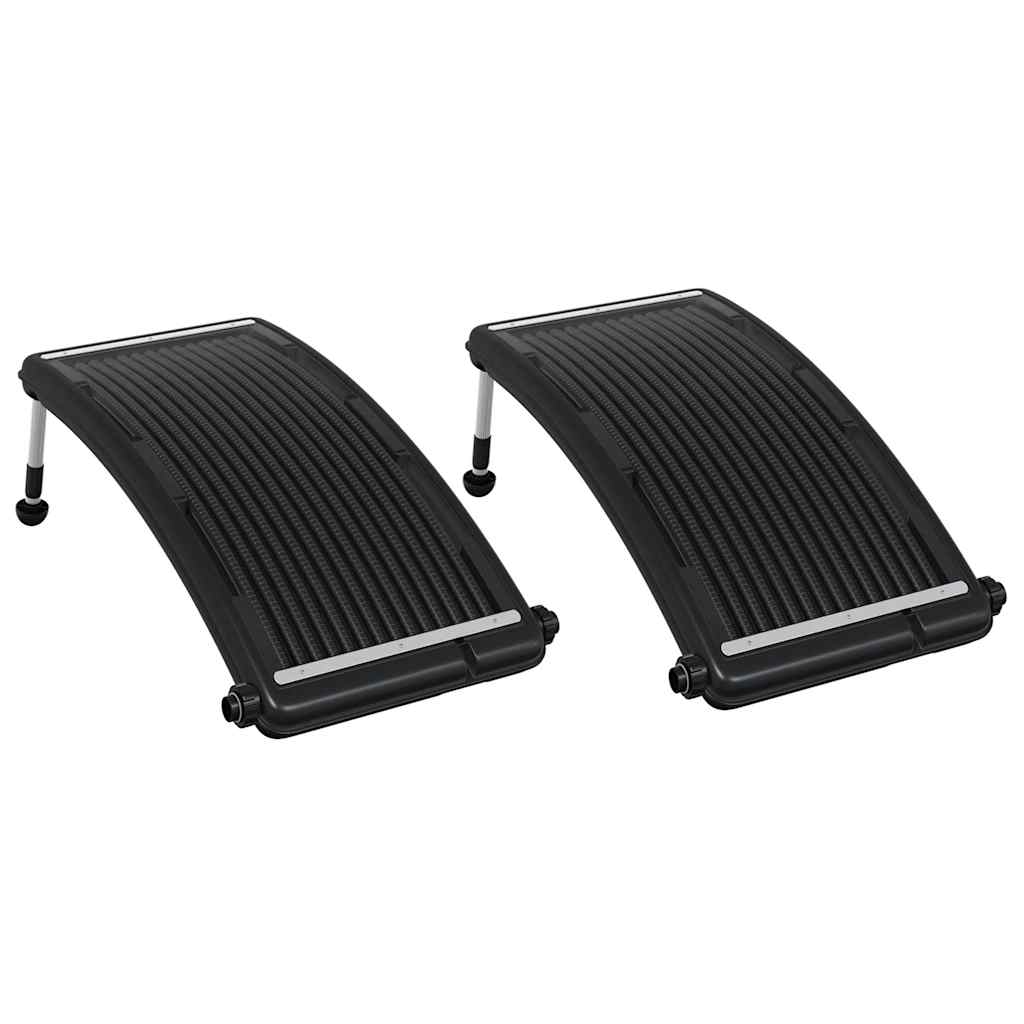 Curved Pool Solar Heating Panels 2 pcs 110x65 cm