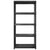 Storage Shelf 5-Tier Black 255x40x185 cm Plastic