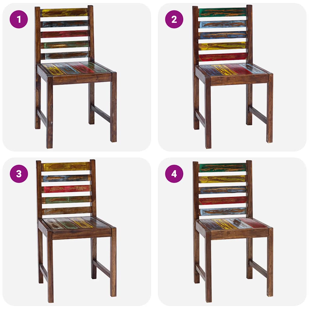 Dining Chairs 2 pcs Solid Reclaimed Wood