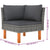 6 Piece Garden Lounge Set with Cushions Poly Rattan Grey