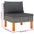 6 Piece Garden Lounge Set with Cushions Poly Rattan Grey