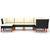 6 Piece Garden Lounge Set with Cushions Poly Rattan Black