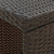 5 Piece Garden Bar Set with Cushions Poly Rattan Brown