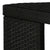 5 Piece Garden Bar Set with Cushions Poly Rattan Black