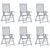 Garden Reclining Chairs 6 pcs with Cushions Solid Acacia Wood