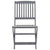 Folding Outdoor Chairs 6 pcs with Cushions Solid Acacia Wood