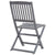 Folding Outdoor Chairs 6 pcs with Cushions Solid Acacia Wood
