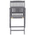 Folding Outdoor Chairs 6 pcs with Cushions Solid Acacia Wood