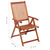 Folding Garden Chairs 4 pcs Solid Acacia Wood