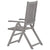 Garden Reclining Chairs 6 pcs Grey Solid Wood Acacia