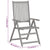 Garden Reclining Chairs 6 pcs Grey Solid Wood Acacia