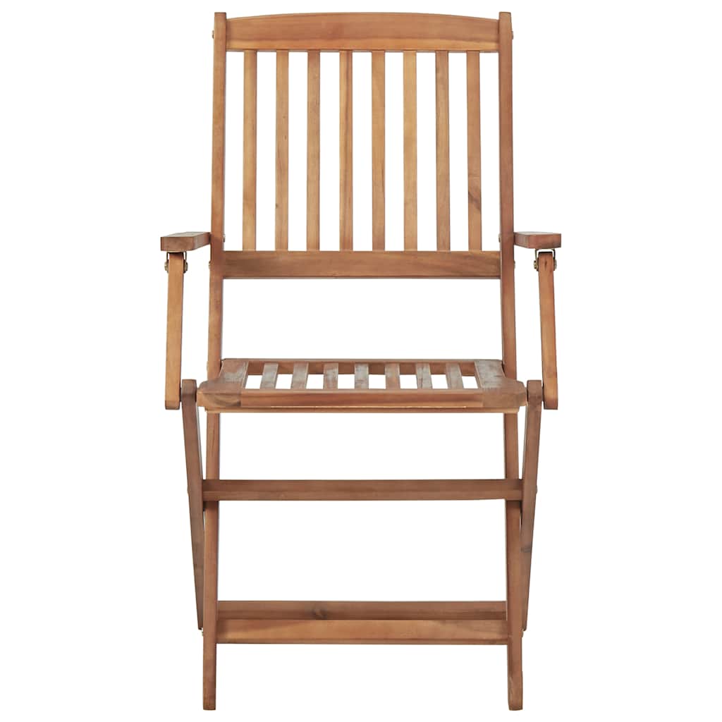 Folding Garden Chairs 6 pcs Solid Wood Acacia