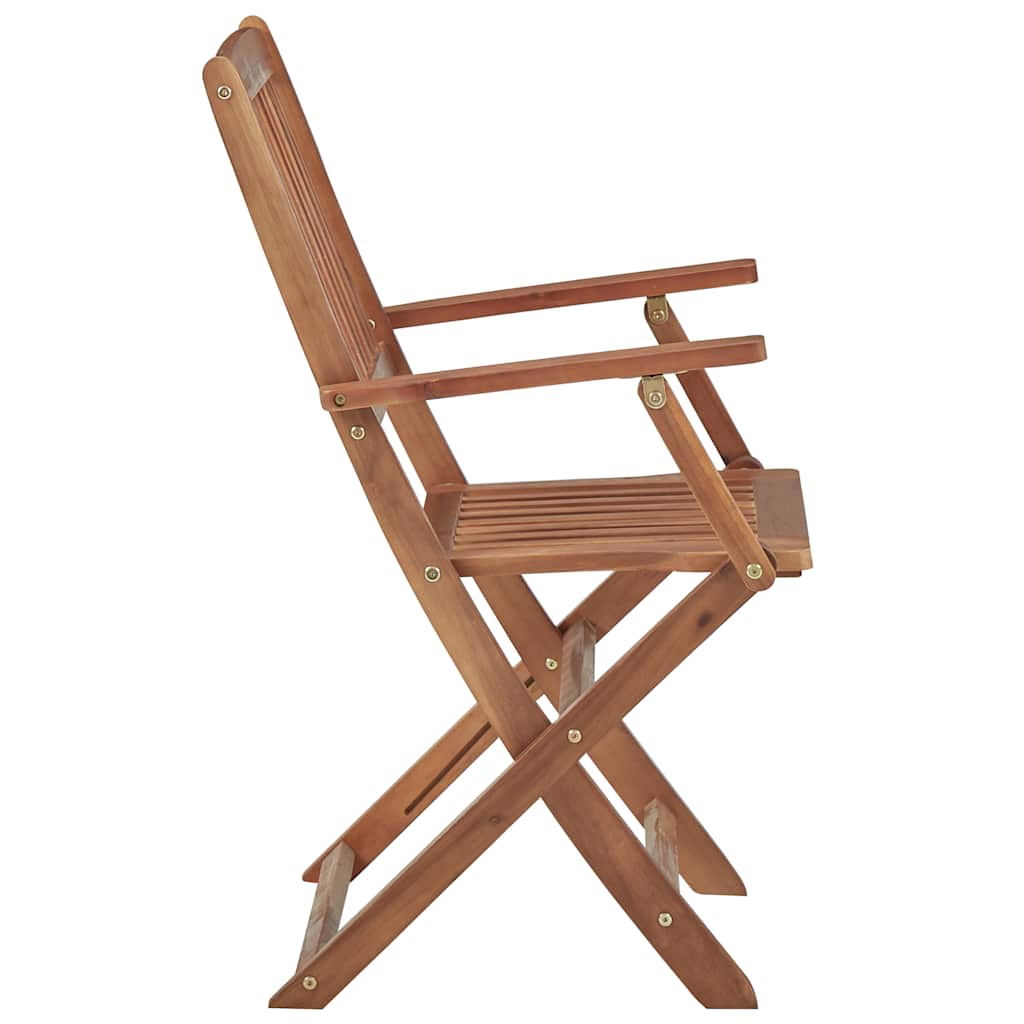 Folding Garden Chairs 6 pcs Solid Wood Acacia