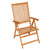 Garden Chairs 4 pcs with Grey Cushions Solid Teak Wood