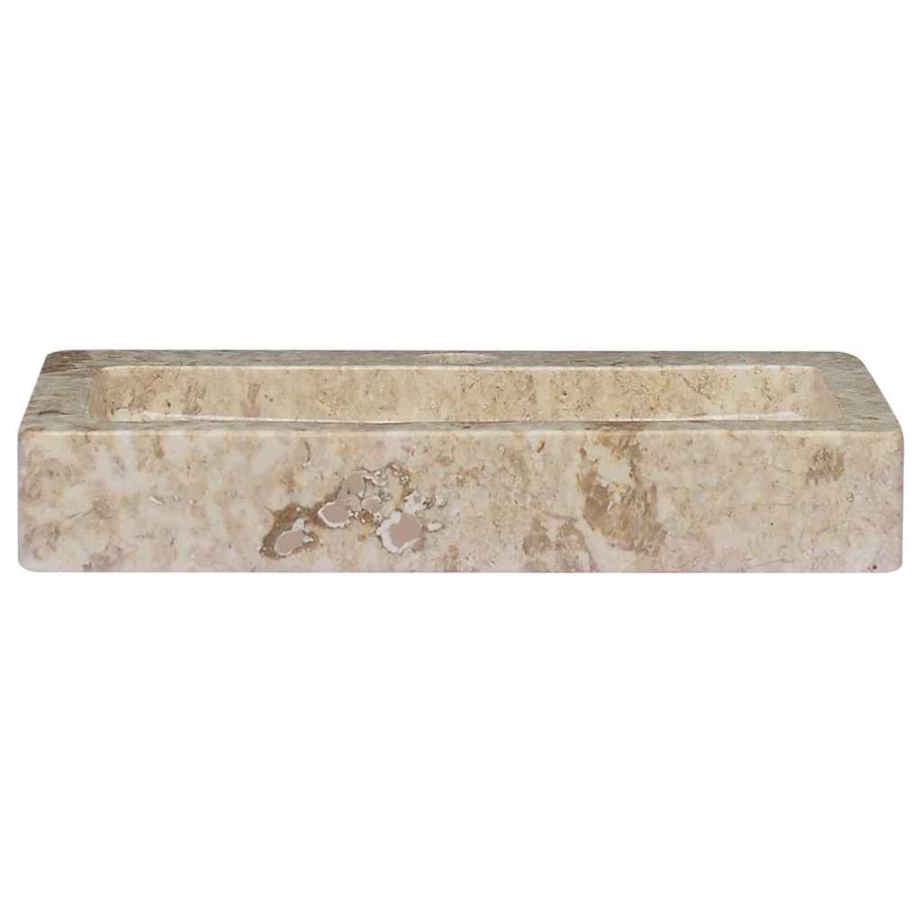 Wall-mounted Sink Cream 38x24x6.5 cm Marble