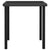 3 Piece Garden Dining Set Poly Rattan Black