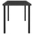 7 Piece Garden Dining Set Poly Rattan Black
