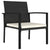 9 Piece Garden Dining Set Poly Rattan Black