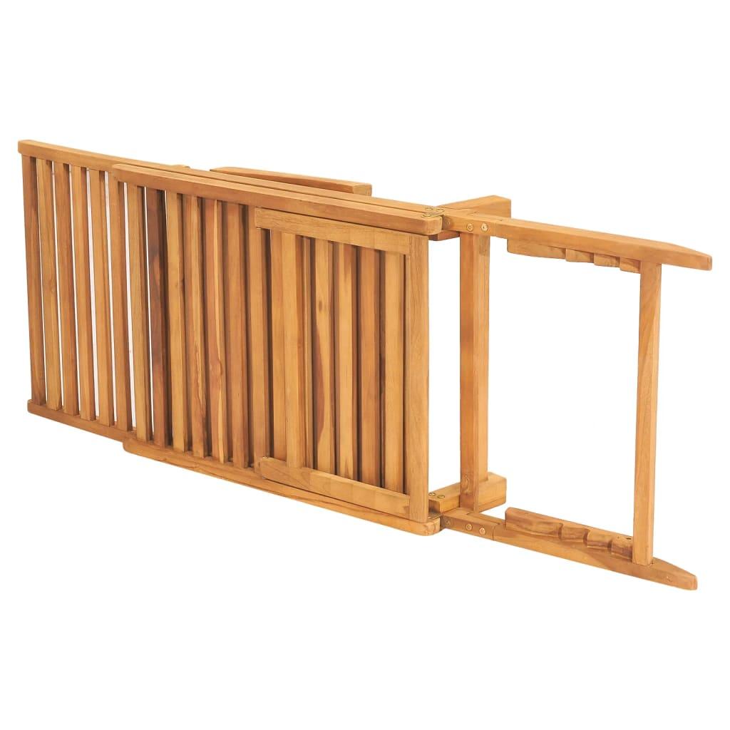 Sun Lounger Solid Teak Wood