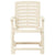 Garden Chairs 2 pcs Plastic White