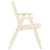 Garden Chairs 2 pcs Plastic White
