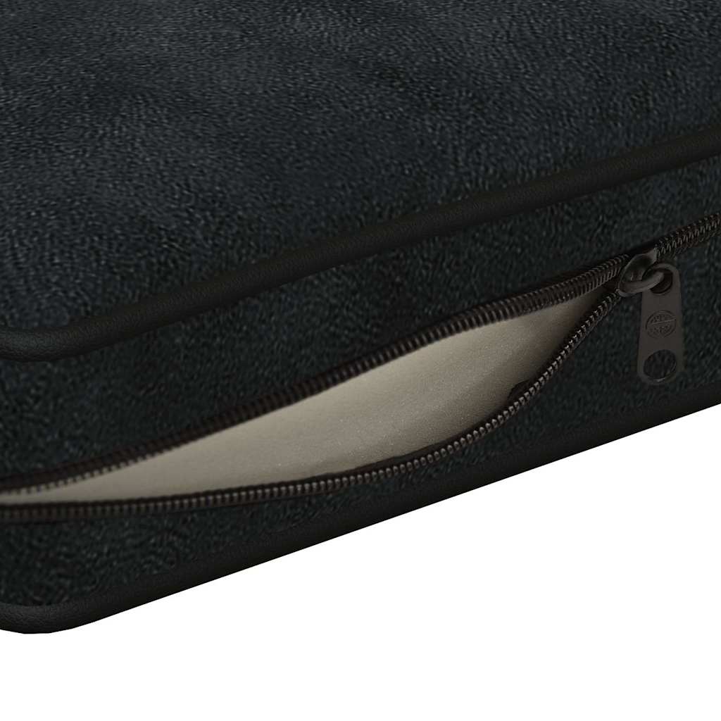 Dog Sofa Black 72x45x30 cm Plush