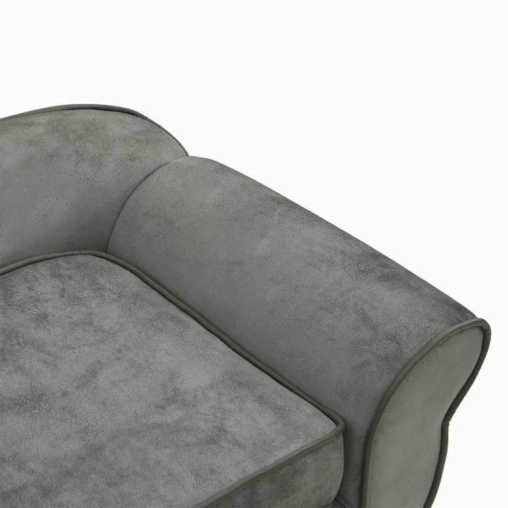 Dog Sofa Dark Grey 72x45x30 cm Plush