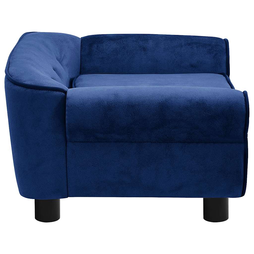 Dog Sofa Blue 72x45x30 cm Plush